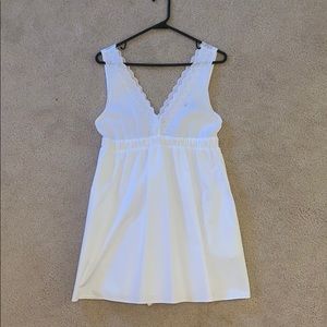 Zara White Cotton Dress